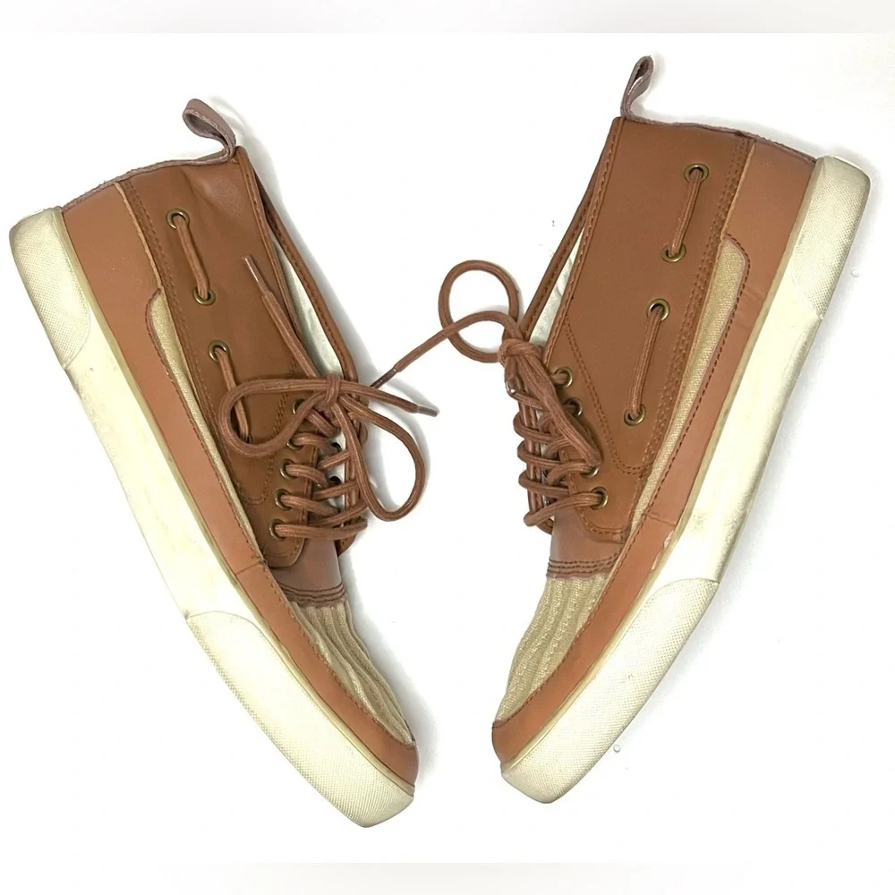 Polo Ralph Lauren Parkstone Lace Up Boat Shoes Sneakers Sz 10